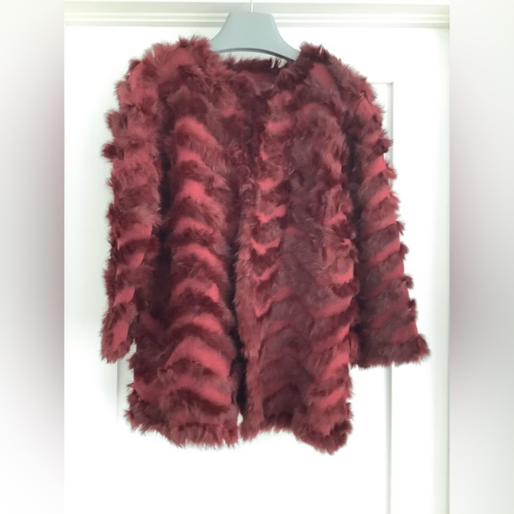 Knit and Fur Knit Cardigan - Picture 1 of 5